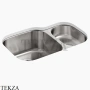 Kohler Undertone Мойка для кухни с двумя чашами K-3355-NA, нержавеющая сталь