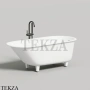 SALINI ORNELLA Oval KIT Ванна встраиваемая овальная из композита S-Sense 102412G, белый глянцевый