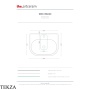 ArtCeram Won раковина подвесная и накладная The.Saniglaze с 1 отверстием WNL003 01 34, белый глянец