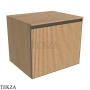 Flaminia Cubika тумба под раковину подвесная 60×50×50 см, 1 ящик, натуральный дуб Rovere Naturale Greca