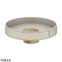 Gessi Pelle Tresse Раковина круглая накладная, без перелива 78601-448, Crème/ Deep Bronze Br. PVD