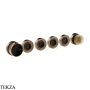 Gessi Perle Термостат для душа на 4 потока, внешняя часть 74436-761, бронза Coffee