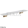 Colombo Portofino Полка стеклянная B3216.bronze, бронза classic