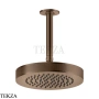 Gessi INCISO SHOWER Верхняя душевая лейка с кронштейном под размер 58188-708, Copper Brushed PVD