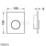 TECE TECEloop Urinal, Панель смыва для писсуара, пластик 9820184, хром матовый