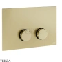 Gessi Incastri Клавиша смыва для инсталляции Geberit omega 12 75615-727, шампань Brushed