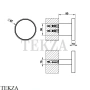 Gessi Origini Крючок одинарный для полотенца 66521-149, Finox Brushed Nickel