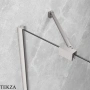 Radaway Idea PNJ Шторка на ванну одностворчатая поворотная 90 см, 10001090-91-01, брашированный никель