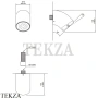 CEA FREE IDEAS Верхняя душевая лейка регулируемая, FRE156, нержавеющая сталь