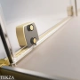 Radaway Furo PND II Шторка на ванну 78,8 см, правая, 10109788-98-01R, брашированное светлое золото