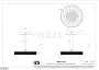 Gessi Inverso Diamantato Верхняя лейка с кронштейном D30 см 63472-791, Deep Bronze Brushed PVD