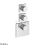 Gessi Incastri Термостат для душа 2 потока, внешняя часть 75304-031, хром глянец