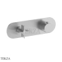 Fantini Flora Термостат для душа, 3 потока, внешняя часть 7692J873B, Brushed Steel Look PVD