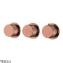 Boheme Stick Diamond Термостат для ванны, 3 потока, 124-T-3-CB.1, медь Brushed