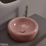 Flaminia Siena раковина накладная 46×46×15 см, терракотовый Terracotta глянец