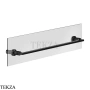 Gessi INCISO accessories Полотенцедержатель для крепления на стекло, 60 см 58617-706, Black Metal PVD