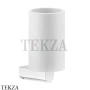 Gessi RILIEVO Стакан настенный, композит белый 59507-031, хром глянец