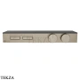 Gessi HI-FI Термостатический смеситель с полочкой, на 2 потока, внешняя часть 63022-149, нерж. сталь Brush / никель Brushed