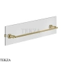 Gessi INCISO accessories Полотенцедержатель для крепления на стекло, 60 см 58617-727, Brushed Brass PVD