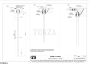 Gessi 316 FLESSA Излив для раковины потолочный 54099-791, Deep Bronze Brushed PVD