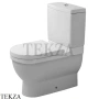 Duravit Starck 3 Унитаз комбинированный 0128090000, сиденье микролифт SoftClose, белый глянец