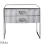ARMADI ART MONACO Тумба под раковину 100 см 866-100-WCR, WHITE (белый глянец), хром