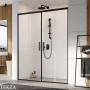 Radaway Idea DWD Дверь в нишу раздвижная двустворчатая 180 см, 387128-54-01, черный матовый