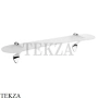Colombo Khala Полка стеклянная с держателями B1816.CR, хром глянец