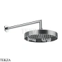 Gessi Inverso Diamantato Верхняя лейка с кронштейном D25,0 см 63645-031, Хром глянец