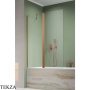 Radaway Nes PND II Шторка на ванну двустворчатая 120 см, левая L, 10009120-93-01L, брашированная медь