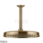 Gessi VENTI20 Верхний душ 300 с потолочным креплением под размер 65155-726, Warm Steel Br. PVD