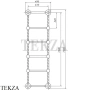 Migliore Edera Полотенцесушитель электрический Н120/128 SX (включение слева) 20299, хром глянец