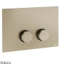Gessi Incastri Клавиша смыва для инсталляции Geberit omega 12 75615-149, нерж. сталь Brush / никель Brushed