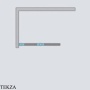 Radaway Nes PND I Шторка на ванну двустворчатая 140 см, левая L, 10010140-98-01L, брашированное светлое золото