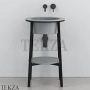 CIELO CATINO TONDO Консоль с керамической раковиной, Brina-черный