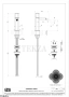Gessi Ludovica Смеситель для биде crystals, с донным клапаном 76367-246, золото глянец