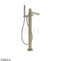 Gessi Perle Смеситель для ванны напольный, внешняя часть 74529-149, нерж. сталь Brush / никель Brushed