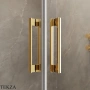 Radaway Idea KDJ Душевая дверь 120 см, левая, 387042-09-01L, золото глянец