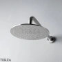 Flaminia X1 верхний душ настенный с держателем Ø20 см X12084ACC, нержавеющая сталь Brush