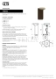 Gessi Jacqueline Раковина свободностоящая, без перелива, слив в пол 77616-726, бронза Brushed