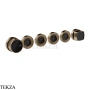 Gessi Jacqueline Термостат для душа на 4 потока, внешняя часть 77138-761, бронза Coffee