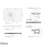 Flaminia Water Drop душевой поддон 120×80×5,5 см, белый глянец