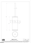 Gessi 316 ACCESSORIES Ёршик напольный, композит черный 54744-761, Coffee Bronze Brushed PVD