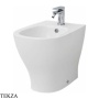 ArtCeram Ten 4.0 биде напольное приставное с 1 отверстием под смеситель TEB005 01 00, белый глянец
