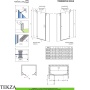 Radaway Torrenta DWJS Комплект неподвижных стенок душевой двери 2×57 см, 1320570-01-01, хром глянец