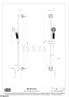 Gessi VENTI20 Штанга в комплекте с душевой лейкой, шланг 65143-791, Deep Bronze Br. PVD
