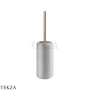 Gessi Goccia Ершик напольный, белая керамика 38043-726, Warm Bronze Br. PVD