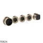 Gessi Jacqueline Термостат для душа на 3 потока, внешняя часть 77136-149, нерж. сталь Brush / никель Brushed