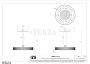 Gessi Incastri Верхняя лейка D30 с потолочным кронштейном 75172-791, бронза Deep