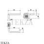 Gessi Goccia Бумагодержатель без крышки 38055-761, Coffee Bronze Br. PVD